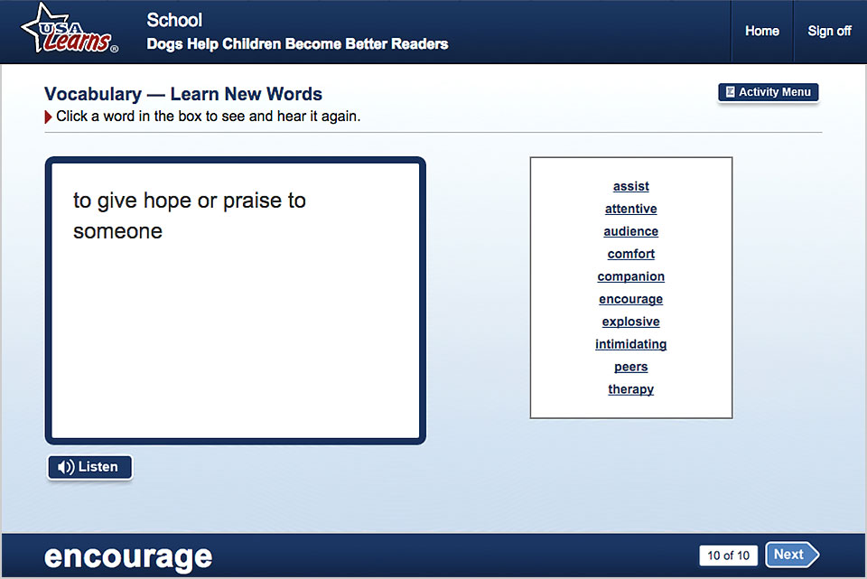 Practice English vocabulary words